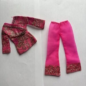 Vintage Barbie Outfit #1786 Bright and Brocade 1970 **READ**